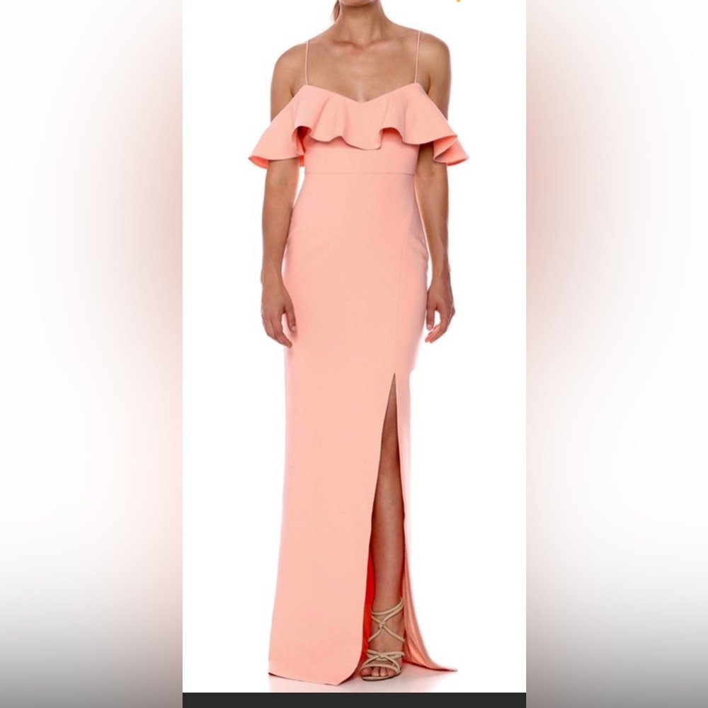 Likely $25 peach off the shoulder with tags